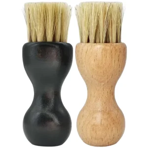 Factory Direct Gourd Shaped Multifunction Cleaning Brush Pig Hair Oiling Polishing Dust Removal for Shoes Wooden Shoe Brush