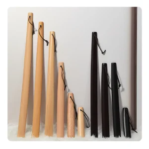 Factory Direct Sale Solid Wooden Shoe Horn Shoeshorm for Clothing Store Home Using Logo Engraving