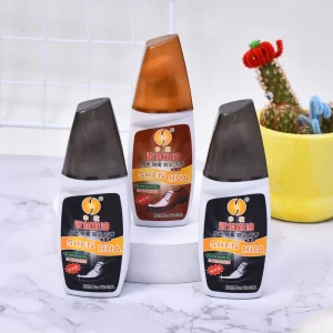 Factory Direct Sales of Liquid Shoe Polish in Brown, Black, and White. Supplies Available