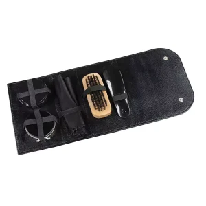 Factory Direct Selling Shoe Care Kit Leatherb Black Shoe Shine Kit Made in China