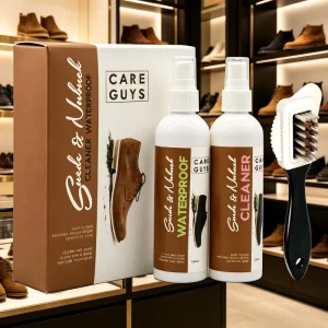 Factory Direct Suede and Nubuck Shoe Care Kit with Cleaner Waterproof Spray and Brush