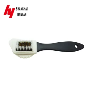 Factory Direct Supply Multifunctional Plastic Shoe Brushes Effective In Cleaning Shoes Double sided Shoe Brush Copper Brush