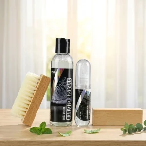 Factory Directly OEM Private Label Disposable Eco Friendly Sneaker Cleaner Shoe Cleaning Kit PH Neutral Liquid No Rinse Odor