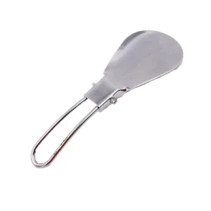 Factory OEM Eco-friendly Durable Stainless Steel Folding Shoe Horns 12cm Shoe Puller for Women