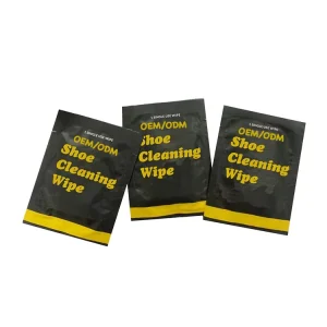 Factory OEM ODM Single Use Shoe Cleaning Wipes Portable Disposable Sneaker Stain Removal Wipes For Leather Canvas Sport Shoes