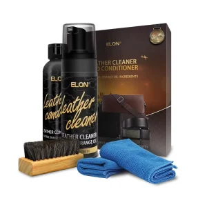 Factory Premium Leather Care Kit Cleaner and Conditioner Set for Furniture Car Interiors Clothing Shoes Boots Bags