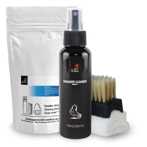 Factory Price Plastic Handle Brush Bagged Shoe Cleaner Care Set Sneaker Cleaning Kit with Towel