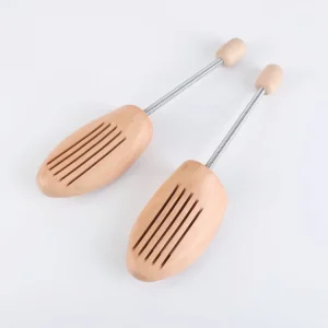 Factory Price Wood Color Eco friendly Lotus Wood Shoe Trees with Spring Shoe Last Preserving Shoe Shape Shoes Stretcher