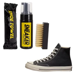 Factory Sneaker Cleaning Set Foam Cleaner Brush Towel Shoe Cleaning Kit