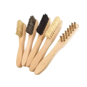 Factory Supply Customs Wood Handle Horsehair Brush Shoe Stain Eraser Suede Cleaning Kit