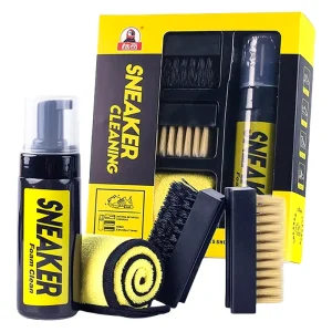 Factory Supply Stain Removal Foam Cleaner Brush Towel 4 Items in Sneaker Cleaning Kit