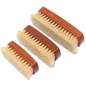 Factory Supply Wooden Handle Horse Hair Shoe Shiner Brush with Customizable Size for Shoes and Coat Cleaning