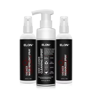 Factory Sustainable Alcohol Free Foam Sneakers Cleaner Kit with Water Repellent & Deodorizer Spray Customizable Logo