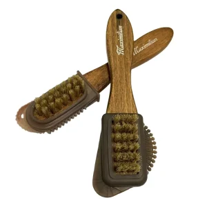 Factory Three Sided Wooden Handle Nubuck Brush Suede Cleaning Brush