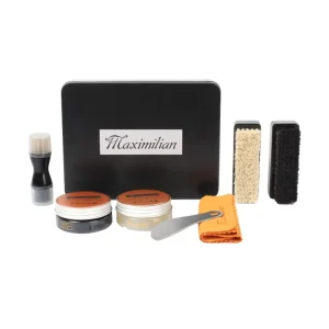 Factory Upscale Leather Shoe Polish Set Travel Shoe Shine Kit Shoe Care Kit