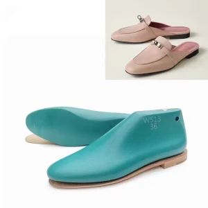 Factory Women’s Low Heeled Round Toed Muller Shoes Tree 1CM Semi trailing Shoes Lasts