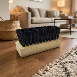 Factory Wooden Shoe Cleaning Brush with Natural Bristles and Wood Handle