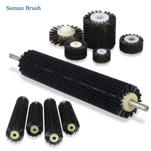 Factory direct Industrial Roller Brush Cleaning Mechanical Brush Round Shaft PP Brush Roller OEM Customizable Diameter