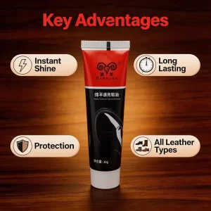 Faded Color Recovery 30G Instant Shine Shoe Polish Restore Worn Leather Original Color