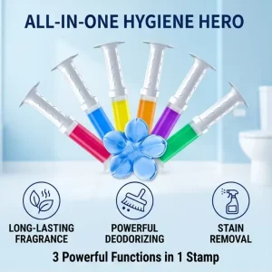 Flower Shape Automatic Eco Friendly Toilet Cleaning Gel Long Lasting Freshener Effective Deodorant 45g High Concentration Active