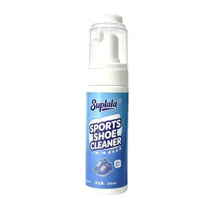 Foam Shoe Dry Cleaner 200ML White Sneaker Sports Shoe Stain Remover Mud Coffee Oil Scuff Brush Pump Gentle Formula Quick Clean