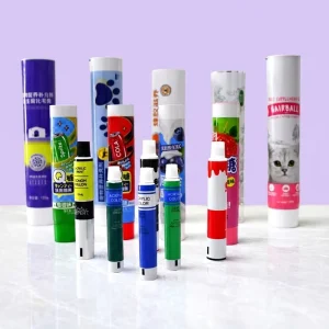 Foldable Bubble Gum Tube 12.7 35mm Screw Cap UV Printing Custom Graphic Easy Storage