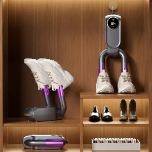 Foldable Household Shoe Drying Machine Portable Fast Drying Shoe Dryer with Timer for All Shoes Boots Socks