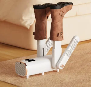 Folding Shoe Dryer with Deodorization and Sterilization ABS Electric Shoe Dryer for Home Hotel Battery Powered