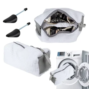 Folding Sneaker Laundry Bag With Logo OEM Anti Deformation Durable Shoe Laundry Bag Protective Machine Bags For Shoe Washing