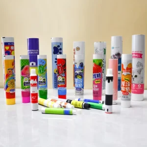Food Grade Aluminum Plastic Cylinder Bubble Gum Packaging with Screw Cap UV Printing Eco friendly 12.7 35mm Diameter