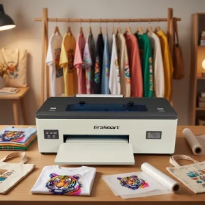 For Erasmart A3 Automatic Inkjet Printer 30cm DTF 1390&L1800 Canvas Printing Machine for All Textiles