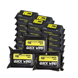 Free Samples Non Woven Custom Fragrance Custom Logo Sports Sneaker Shine Whiten Super Quick Cleaning Wet Wipes