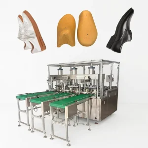 Full Automatic Paper Shoe Tree Forming Machine With Auto Conveying Belt for Shoe Lining Upper Boot Paper Leather Shaping
