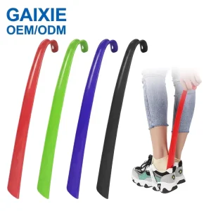 Gaixie Super Strong Plastic Genuine Shoe Horn with Lanyard Long Handle Shoehorn for Men Women Seniors Kids with Comfort Grip