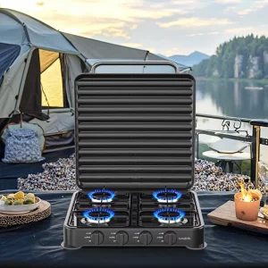 Generous Surface Suits All Sized Pots and Skillets Gas Cooker Stove 4burners Cooktops Household Appliances