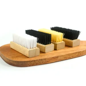 Gentle Suede Shoe Clean Brush for Shoes Soft Beech Wooden Shoe Care Brush for Suede Nubuck Canvas
