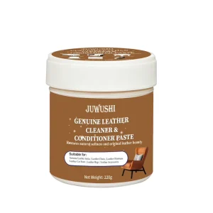 Genuine Leather Cleaner Conditioner Paste 2 in 1 Removes Stains While Nourishing Prevents Cracking for Sofas 220g