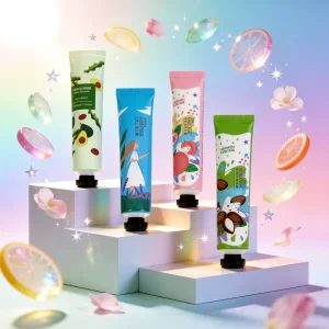 Glossy Smooth Appearance Hand Cream Tube Flip Top Cap Easy Extrusion Daily Packaging Tube