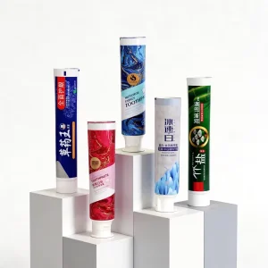 Glossy Smooth Appearance Toothpaste Tube Flip Top Cap Easy Extrusion Daily Packaging Tube
