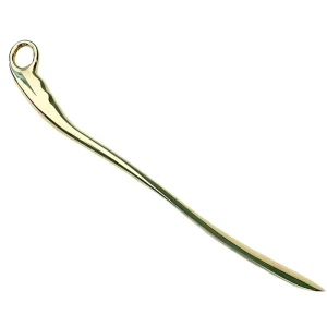 Gold Shoe Horn Long Handle Solid Metal 24 Inch Durable Heavy Duty for Shoes and Boots