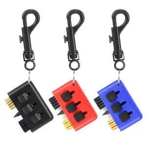 Golf Club Brush Cleaning Kit Pocket Groove Cleaner Copper Brushes Retractable Golf Sharpening Grinding Tools with Hanging Buckle