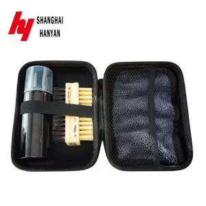 Good Quality Portable Sports Shoes Cleaning Care Kit Durable 120ml Shoe Cleaner Set with Double Brush