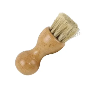 Gourd Shape Horse Hair Shoe Brush Multifunctional Polishing Dust Cleaning Brush for Leather Shoes Care