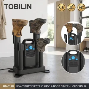 HD-012N Mighty Heavy Duty Electric Shoe Boot Dryer for Household Fast Drying for Home Ski Work Boots Gloves Family
