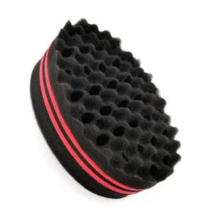 Hairdressing Salon Two Side Washing Sponge Twist Brush Braid Afro Curl Hair Washing Brush
