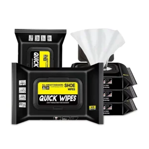 Heavy Duty Sneaker Cleaning Wipes Quick Dry Instant Stain Remover Disposable Shoe Wipes Factory Bulk Private Label
