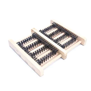 Heavy Duty Wooden Doormat Sneaker Cleaning Brush Shoe Cleaner Boot Scraper Brush