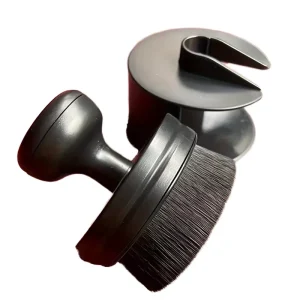 High Density Car Detailing Brush Soft Synthetic Bristles Auto Interior Cleaning Brush Tire Wheel Dust Removal Brush Black Handle