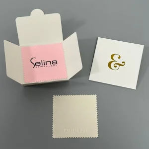 High End Customized Microfiber Suede Jewelry Cleaning Cloth With Logo