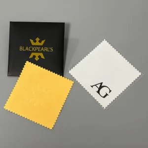 High End Logo Microfiber Suede Jewelry Cleaning Cloths Custom